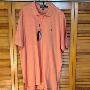 Polo by Ralph Lauren Men's Coral Polo Shirt
